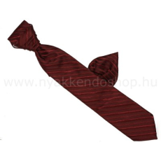  Hosszított francia nyakkendő - Bordó csíkos
