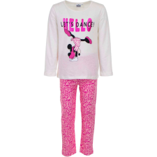  Hosszú pizsama gyerekeknek Minnie Mouse, fehér/rózsaszín, 8 év - 128 CM gyerek hálóing, pizsama