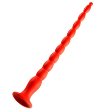  Hosszú Stretch Worm Dildo N°2 - 40 x 4cm piros műpénisz, dildó