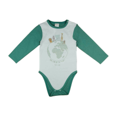 Hosszú ujjú baba body állatos mintával kombidressz, body