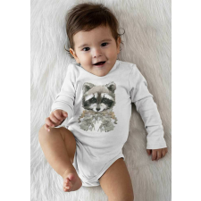 Hosszú ujjú baba body állatos mintával kombidressz, body
