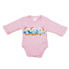  Hosszú ujjú baba body bébi pingvin mintával kombidressz, body