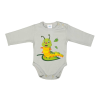 Hosszú ujjú baba body Hernyó mintával