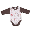  Hosszú ujjú baba body karácsonyi manó mintával