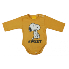 Hosszú ujjú baba body Snoopy mintával - 56-os méret kombidressz, body
