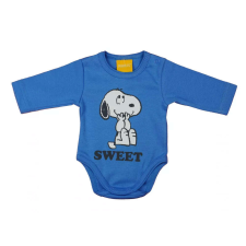 Hosszú ujjú baba body Snoopy mintával (68) - kék kombidressz, body