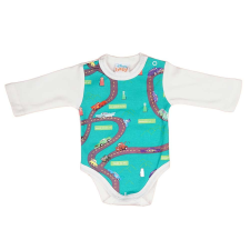 Hosszú ujjú baba body Verdák mintával kombidressz, body