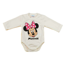 Hosszú ujjú bolyhos baba body Minnie egér mintával - 56-os méret kombidressz, body