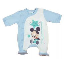 Hosszú ujjú elöl patentos baba rugdalózó Mickey egér mintával (50) - kék rugdalózó
