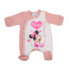 Hosszú ujjú elöl patentos rugdalózó Minnie egér mintával rugdalózó