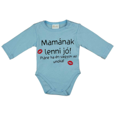 Hosszú ujjú feliratos baba body kombidressz, body