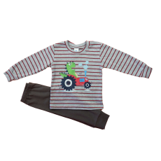  Hosszú ujjú fiú pizsama - Dínós mintával