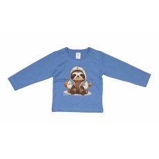  Hosszú ujjú fiú póló Lajhár mintával