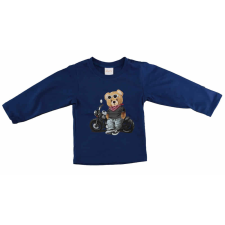  Hosszú ujjú fiú póló Motoros maci mintával babapóló, ing