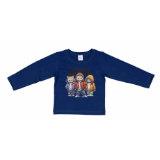  Hosszú ujjú fiú póló vagány cicák mintával