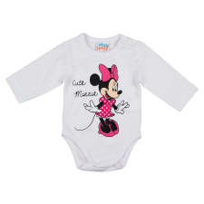 Hosszú ujjú kislány baba body Minnie egér mintával kombidressz, body