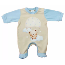  Hosszú ujjú rugdalózó, maci mintával bézs (62) rugdalózó