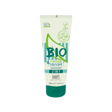 Hot Bio 2IN1 - vízbázisú síkosító- és masszázsgél (200ml) síkosító