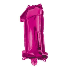 Hot Pink 1-es szám fólia lufi 95 cm party kellék
