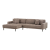 House Nordic Arden Lounge Sofa sarok ülőgarnitúra 290 cm barna kord - jobbos