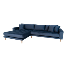 House Nordic Arden Lounge Sofa sarok ülőgarnitúra 290 cm sötétkék bársony - balos bútor