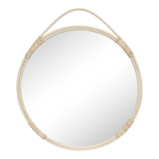 House Nordic Malo tükör rattan, natúr, ø50 cm bútor