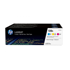 HP 128A 3-pack Cyan/Magenta/Yellow Original LaserJet Toner Cartridges nyomtatópatron & toner