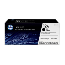 HP 12A 2-pack Black Original LaserJet Toner Cartridges nyomtatópatron & toner