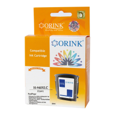 Hp 940XL/C4907AE tintapatron cyan ORINK nyomtatópatron & toner