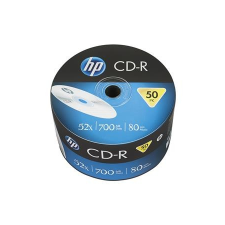 HP CD-R lemez, 700MB, 52x, zsugor csomagolás, HP írható és újraírható média
