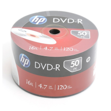 HP DVD-R 4.7GB 16x DVD lemez zsugorhengeres 50db/henger /HP1650S-/ írható és újraírható média