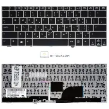 HP EliteBook 2170p gyári billentyűzet (GR kiosztás, ezüst keret, Pointstick) laptop alkatrész
