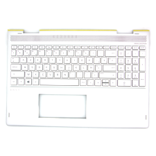 HP Envy X360 15-BP100, 15T-BP100, 15M-BP100 sorozathoz gyári új belga ezüst háttér-világításos billentyűzet modul (UMA) (L22411-A41) laptop alkatrész