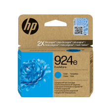 HP No. 924e EvoMore eredeti tintapatron, ciánkék, 800 oldal (4K0U7NE) nyomtatópatron & toner