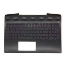 HP PAVILION GAMING 15T-CX0000,15-CX0000 sorozathoz gyári új UK angol fekete-lila fém háttér-világításos billentyűzet modul (L20672-031) laptop alkatrész