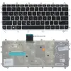 HP Pavilion x360 11, 11-N sorozat gyári billentyűzet (GR kiosztás, fekete, ezüst keret)