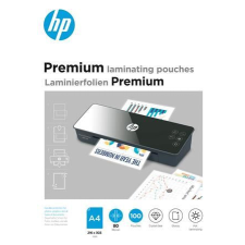 HP Premium Meleglamináló fólia, A4, 80 mikron fényes, 100 db (9123) lamináló fólia