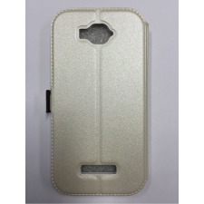 HTC Desire 620 fehér szilikon keretes könyvtok tok és táska