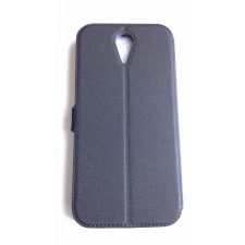 HTC Desire 620 fekete szilikon keretes könyvtok tok és táska