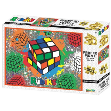 HTS Rubik kocka 3D puzzle, 500 darabos puzzle, kirakós