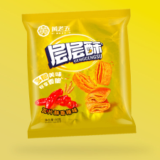  Huang Laowu Wheat Crust BBQ barbecue ízű snack 60g előétel és snack