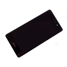 Huawei Ascend P8 kompatibilis LCD modul kerettel fekete mobiltelefon, tablet alkatrész