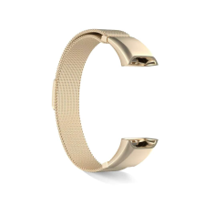Huawei Band 4 cserélhető színes acél pótszíj - Arany okosóra kellék