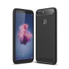 Huawei Carbon Fiber Huawei Y5P fekete szilikon tok (Forcell)