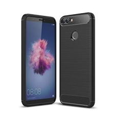 Huawei Carbon Fiber Huawei Y5P fekete szilikon tok (Forcell) tok és táska