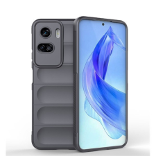 Huawei Honor 90 Lite, Szilikon tok, közepesen ütésálló, 3D minta, sötétszürke tok és táska