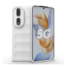 Huawei Honor 90, Szilikon tok, közepesen ütésálló, 3D minta, fehér tok és táska