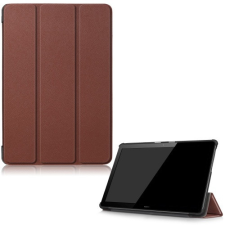 Huawei Mediapad T5 10 (10.1), mappa tok, Trifold, sötétbarna tablet tok