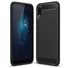  Huawei P20 Telefontok - Carbon Fiber fekete szilikon tok tok és táska