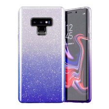 Huawei P40 Pro, Szilikon tok, Bling (Csillámos), kék tok és táska